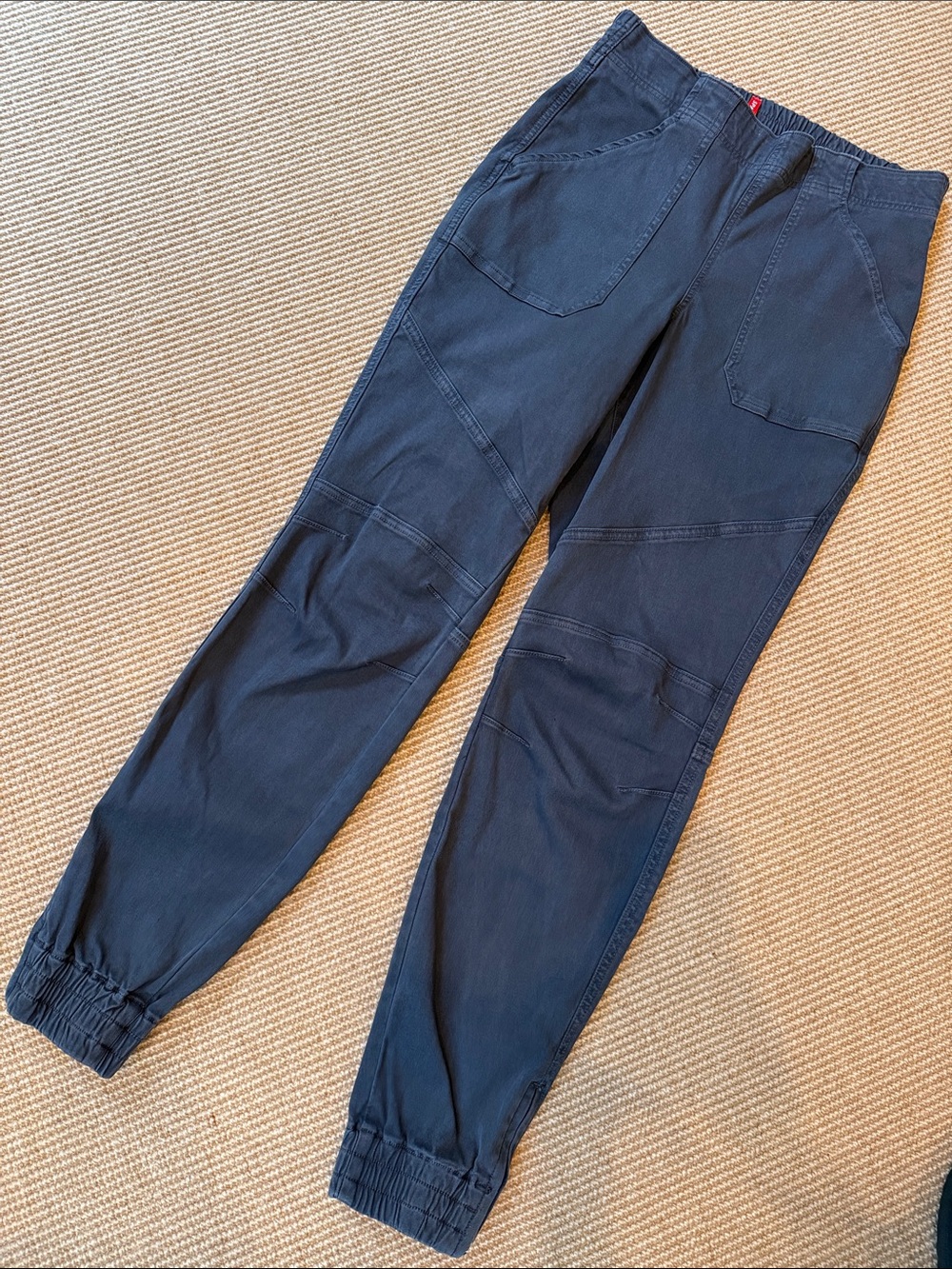SPANX Dark Gray Stretch Twill Cargo Jogger Pant M